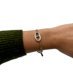 Bracelet Maille HERMÈS Farandole en argent