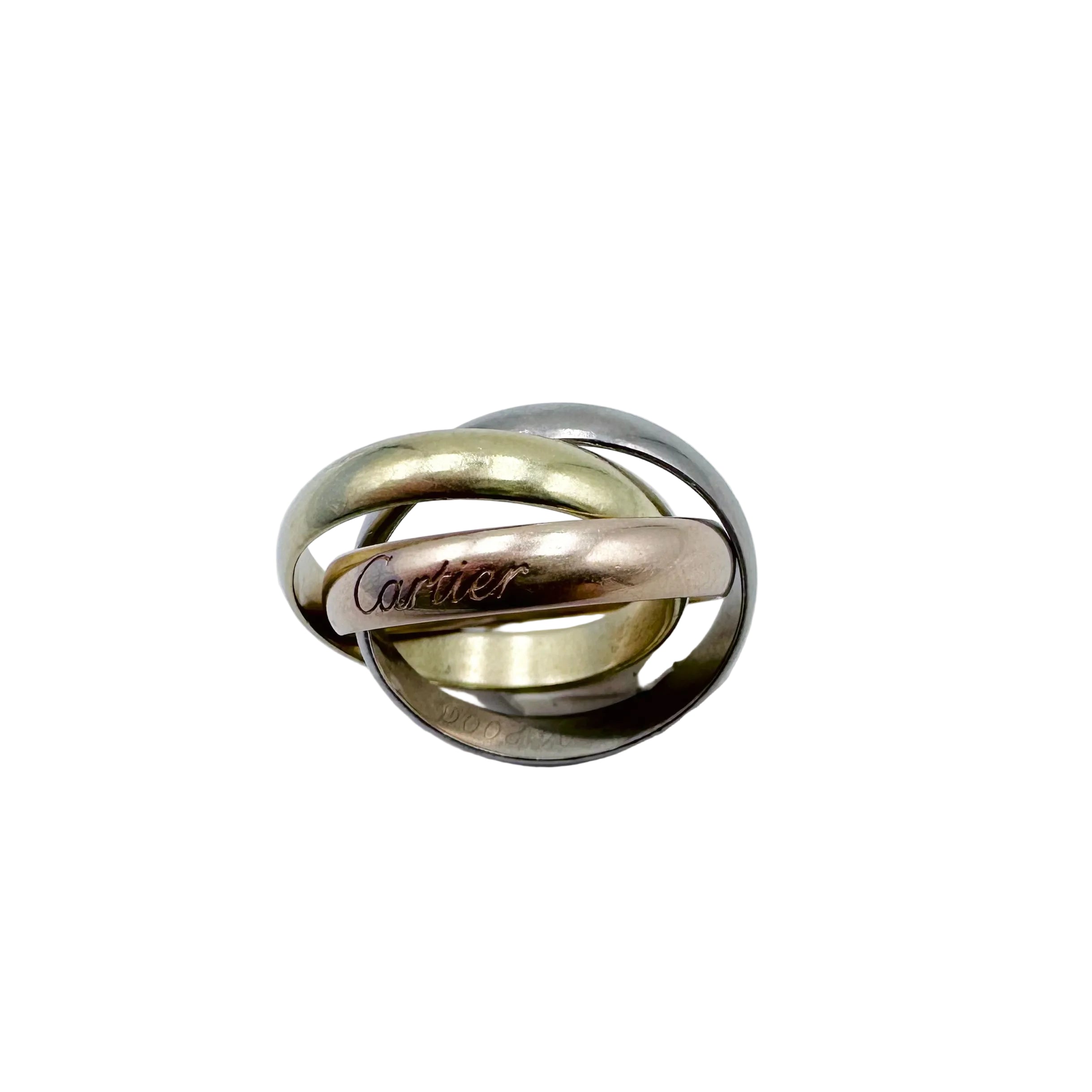 CARTIER "Trinity" ring in yellow gold, rose gold, and white gold