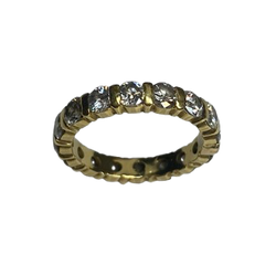 Yellow Gold and Diamond Wedding Band