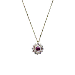 GEMMYO "Lefkos Camaïeux" Pendant Necklace in yellow gold, Tourmaline, and Diamonds