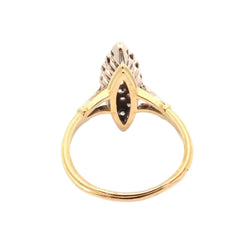 Marquise Ring in Yellow Gold and Diamonds