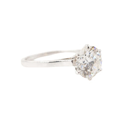 White gold, Platinum and Diamond Solitaire Ring