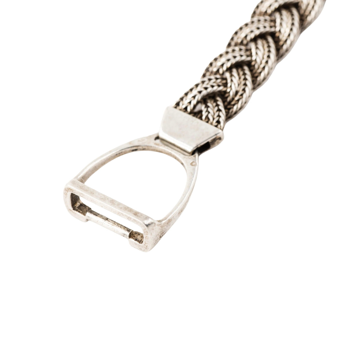 HERMÈS "Étrier" Silver Bracelet