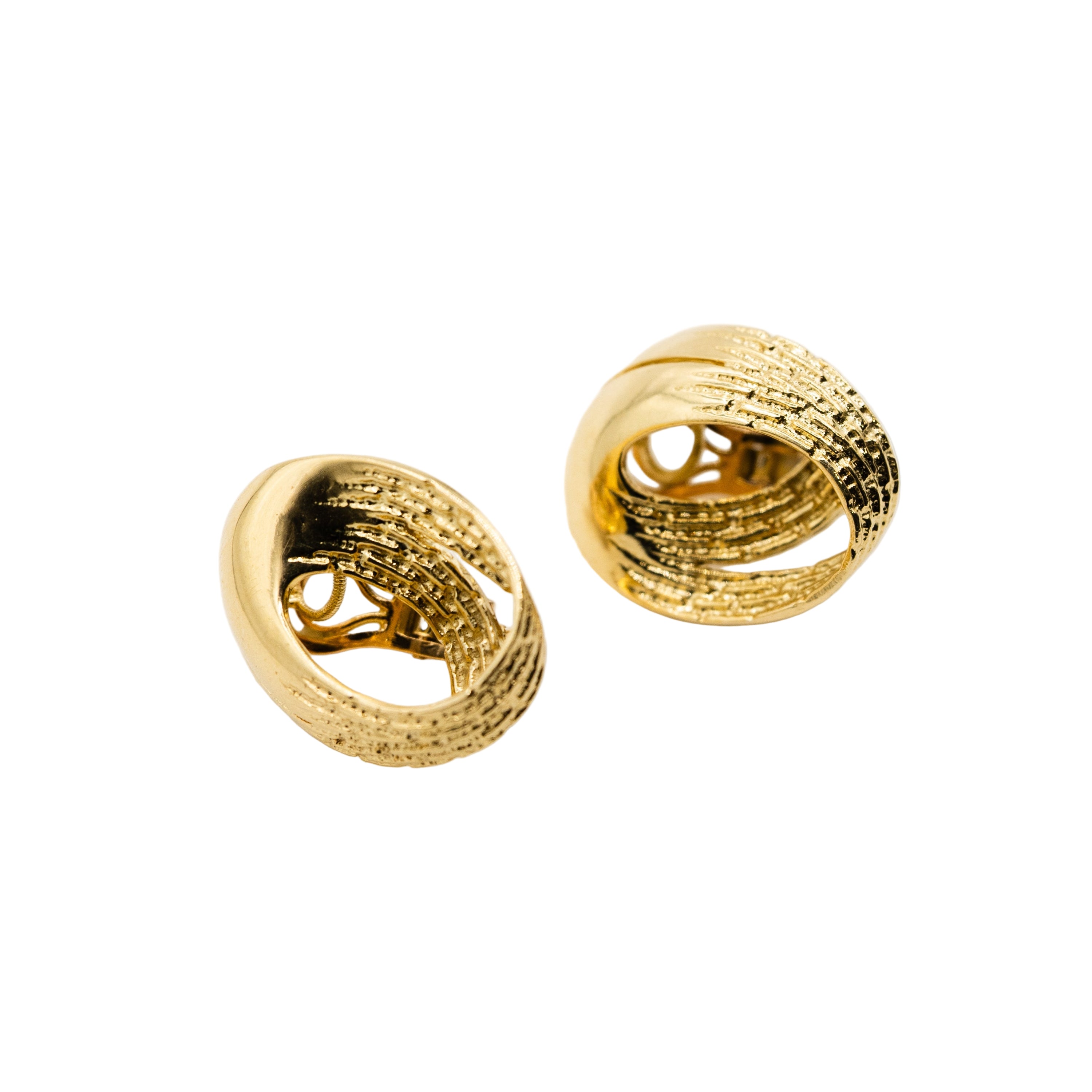 Boucles d'oreilles clip MAUBOUSSIN en or jaune