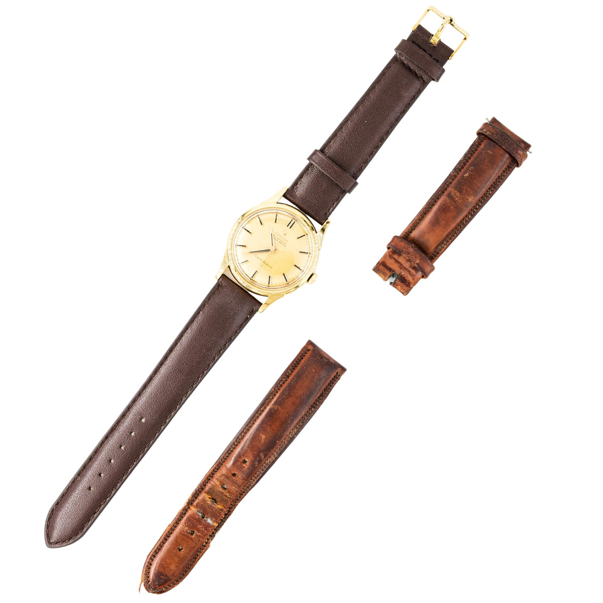 OMEGA "Constellation" Watch in Yellow gold and leather