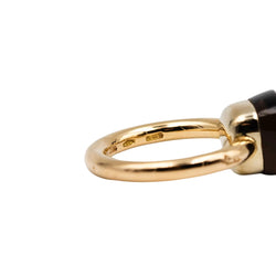 POMELLATO "Nudo Petit" Ring in Yellow gold and Smoky quartz