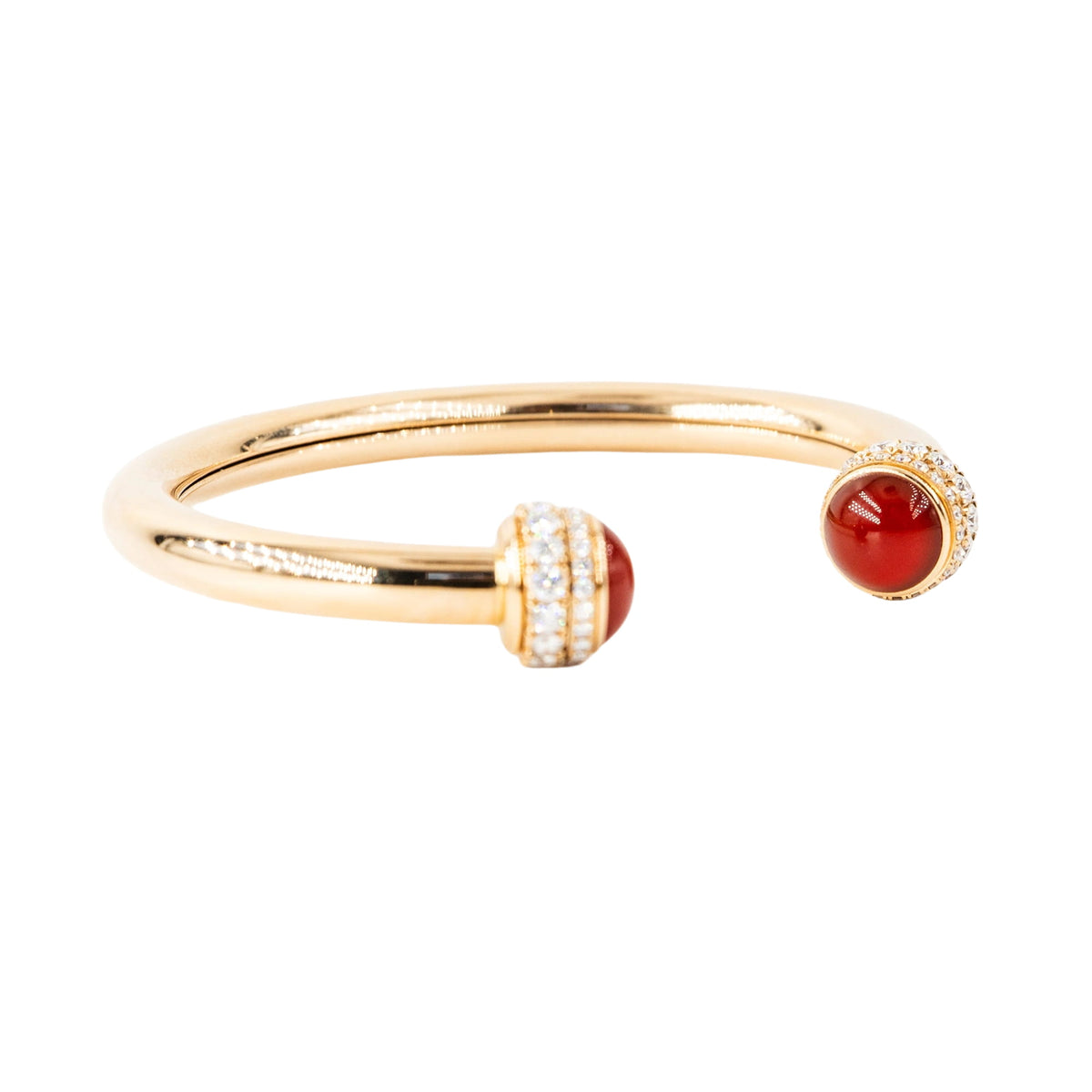 Bracelet Jonc PIAGET Possession en or rose, cornaline et diamants