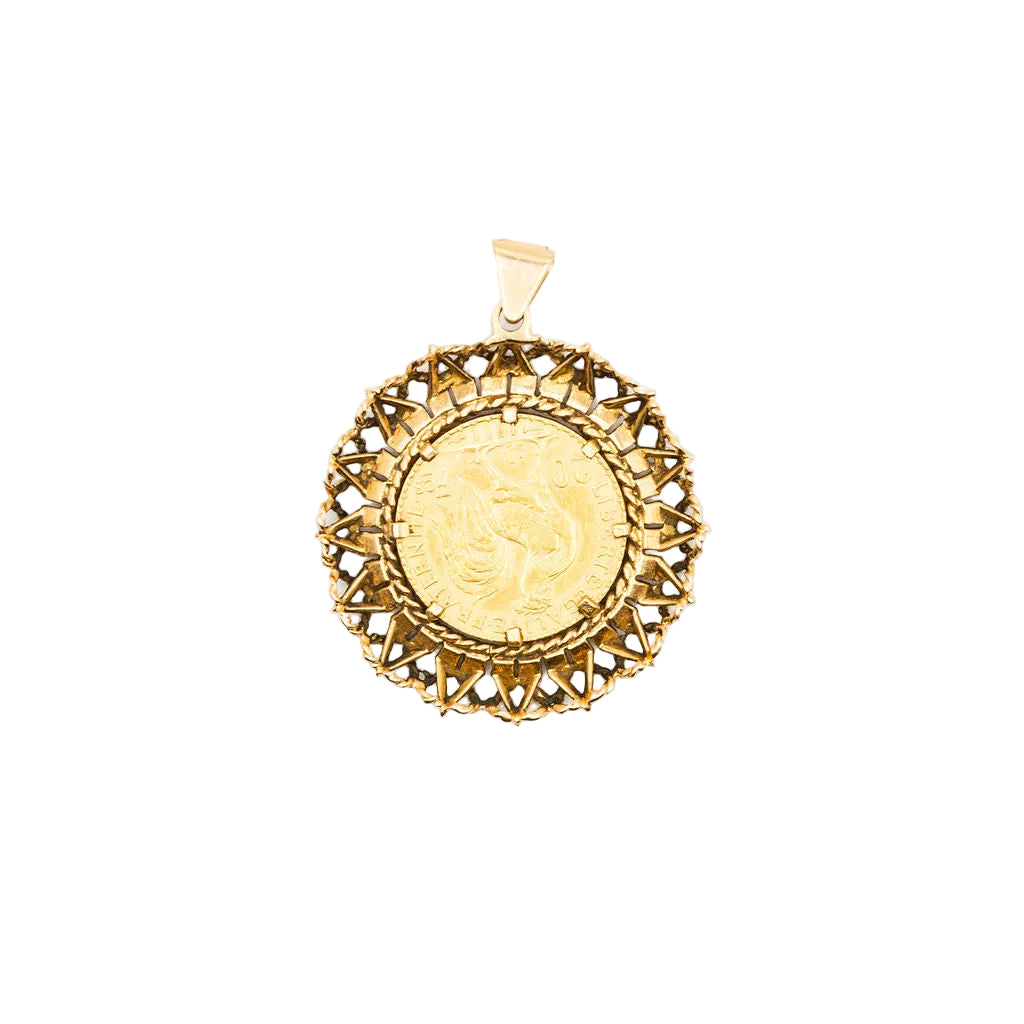 Pendant in yellow gold