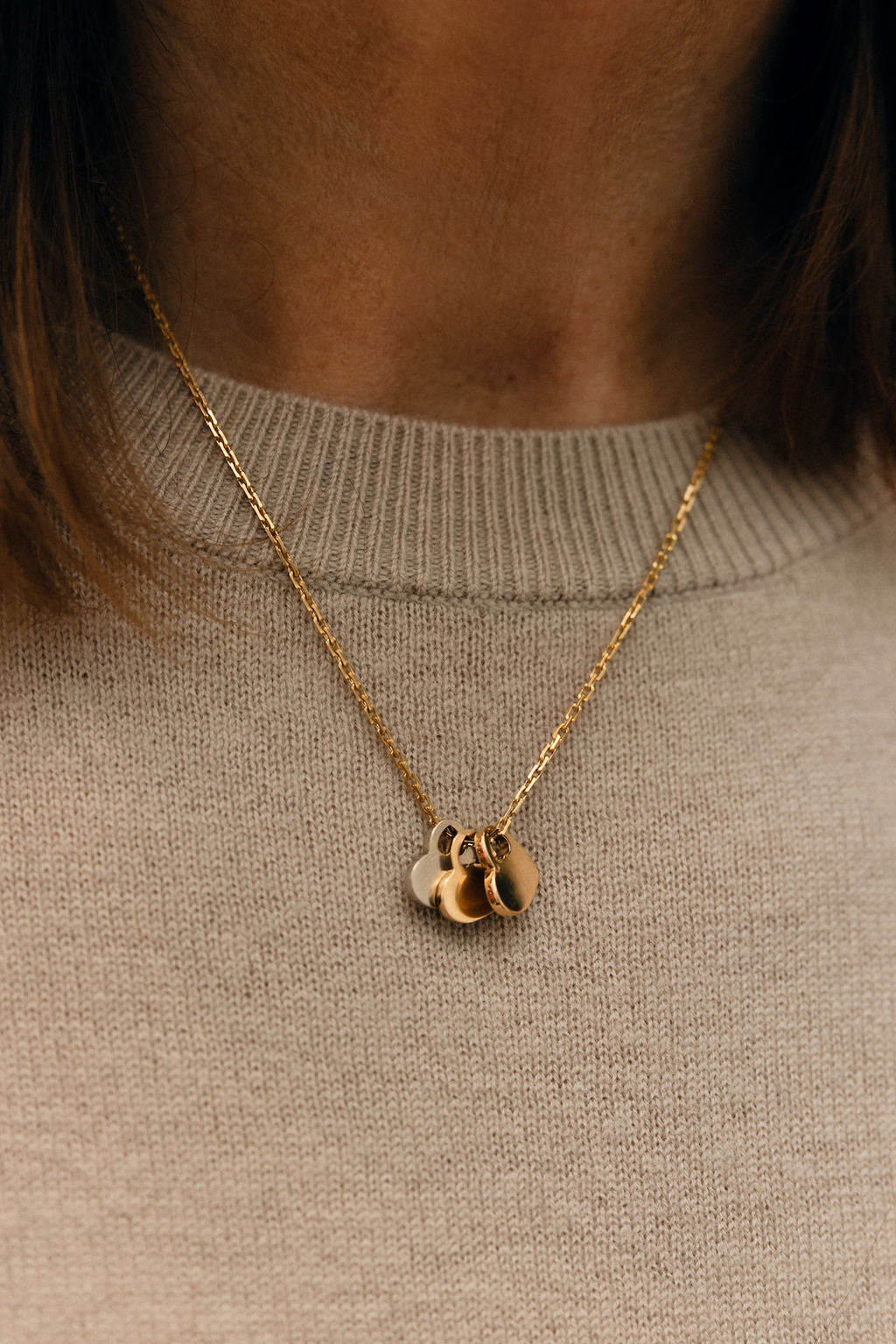 Collier Chaîne CARTIER en or blanc, or jaune et or rose