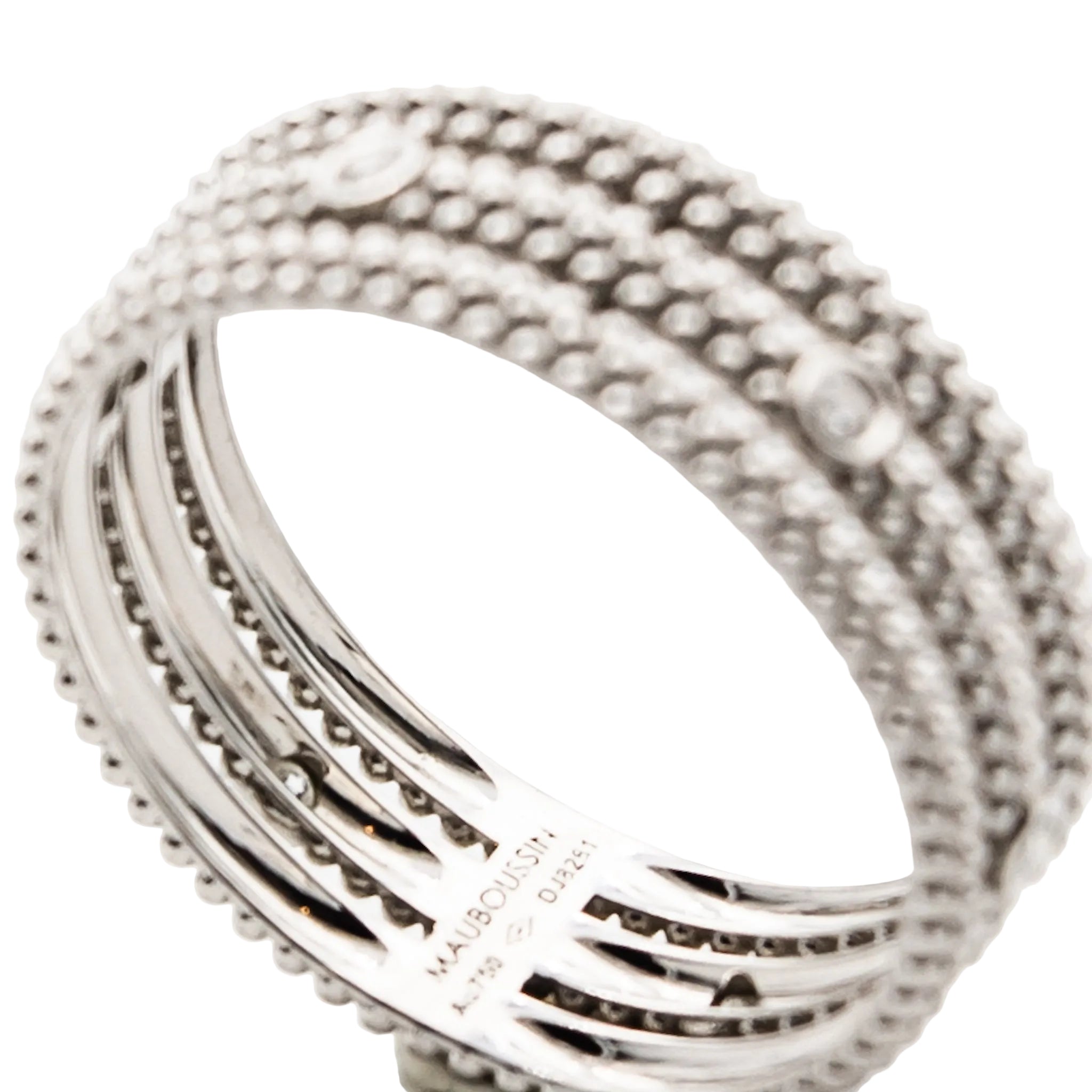Ring MAUBOUSSIN "Le Premier Jour" in white gold and diamonds