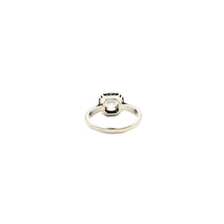 Bague Solitaire en or blanc et diamant