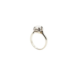 Bague Solitaire en or blanc et diamant