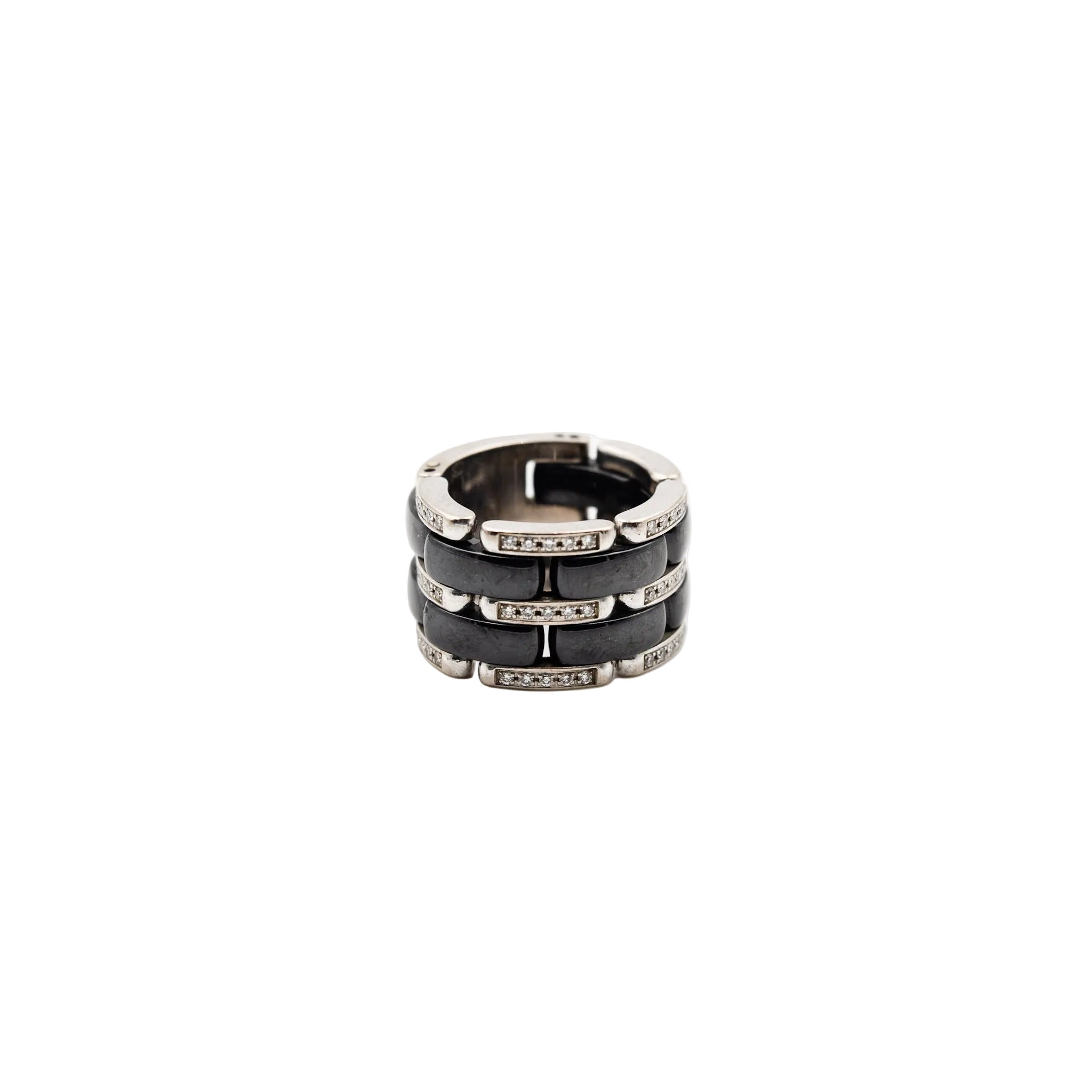 Ring CHANEL "Ultra" in white gold, ceramic black and diamonds