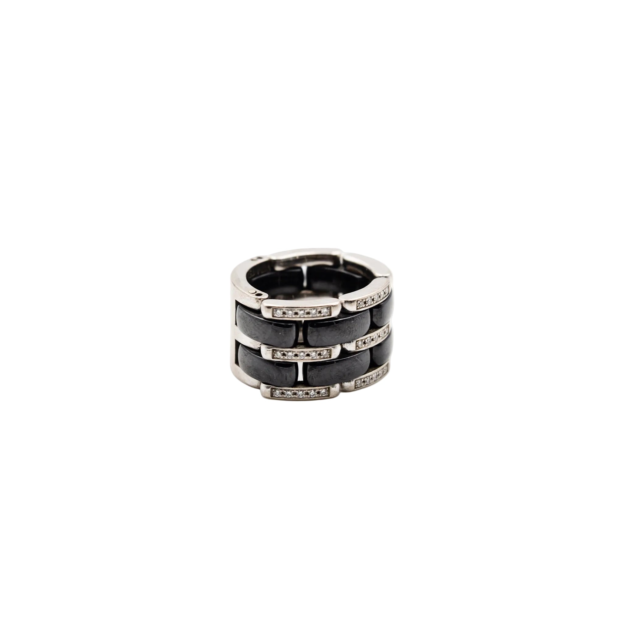 Ring CHANEL "Ultra" in white gold, ceramic black and diamonds