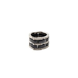 Ring CHANEL "Ultra" in white gold, ceramic black and diamonds