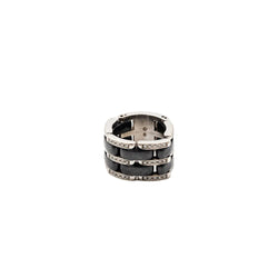 Ring CHANEL "Ultra" in white gold, ceramic black and diamonds
