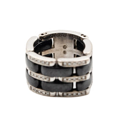 Ring CHANEL "Ultra" in white gold, ceramic black and diamonds