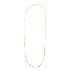 Necklace Long necklace in yellow gold filigree mesh