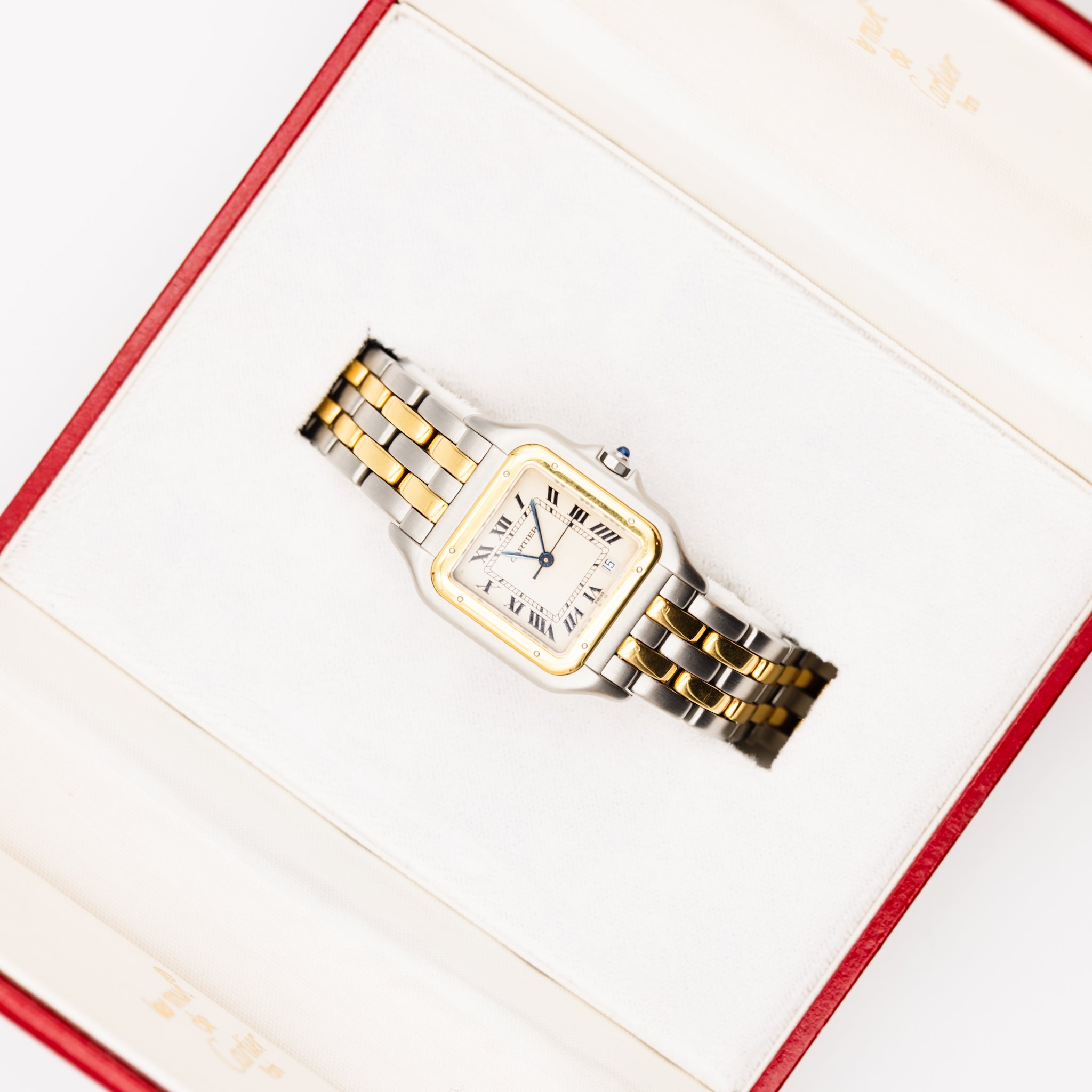 Watch CARTIER Panther large model in yellow gold and steel