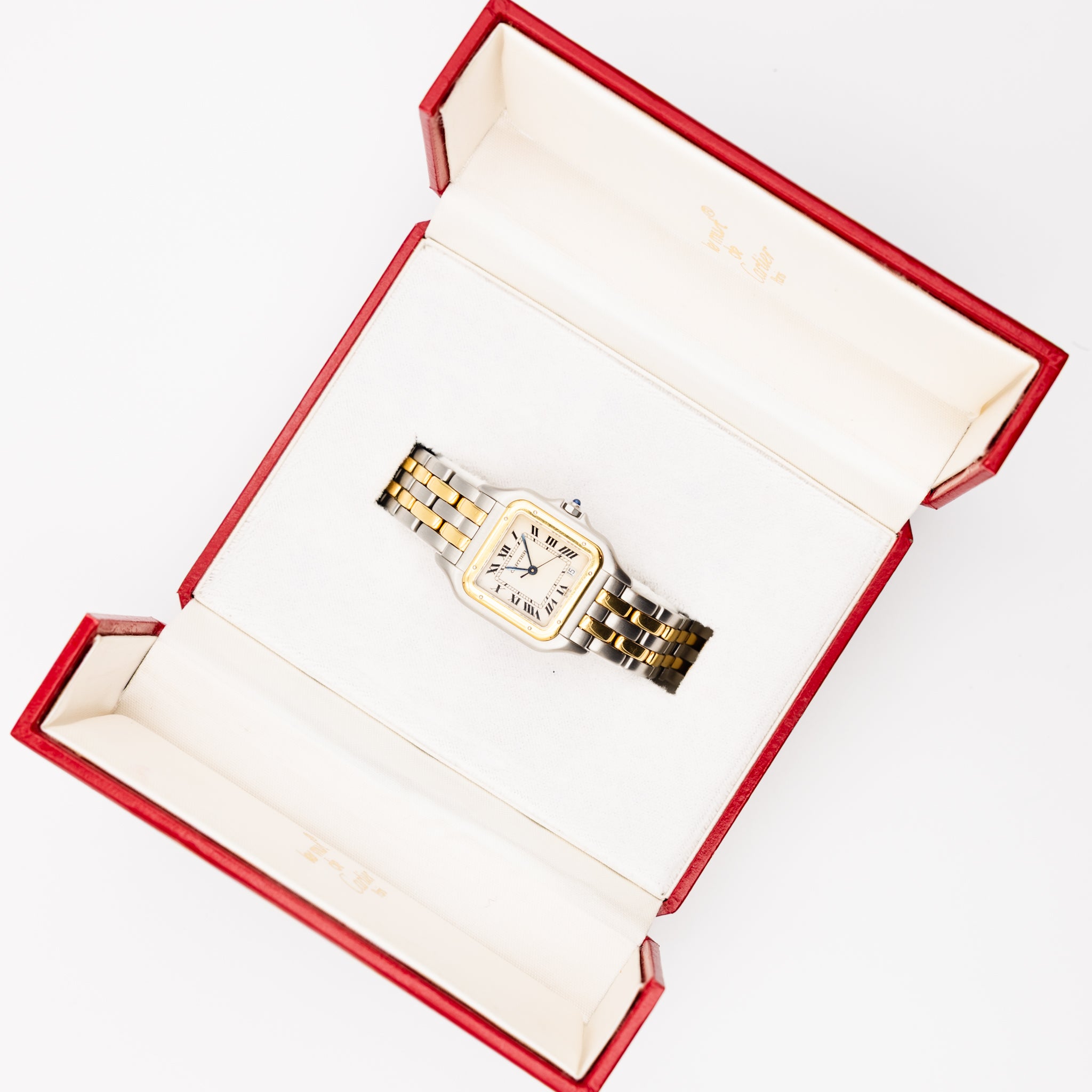 Watch CARTIER Panther large model in yellow gold and steel