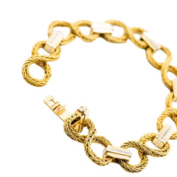 Bracelet torsadé en or jaune