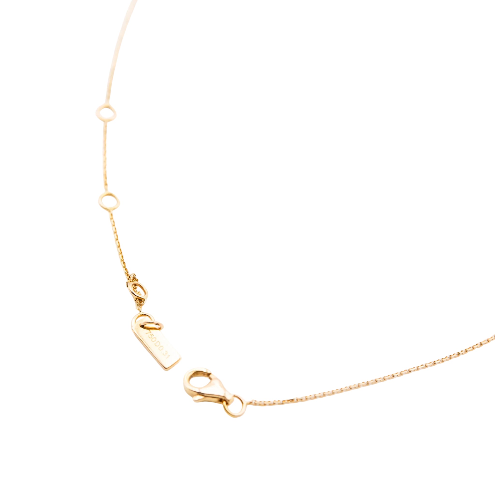 Necklace MESSIKA "Butterfly" in rose gold and diamonds