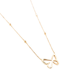 Necklace MESSIKA "Butterfly" in rose gold and diamonds