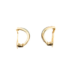 Bracelet and HERMÈS ear clips in gilded metal and enamel