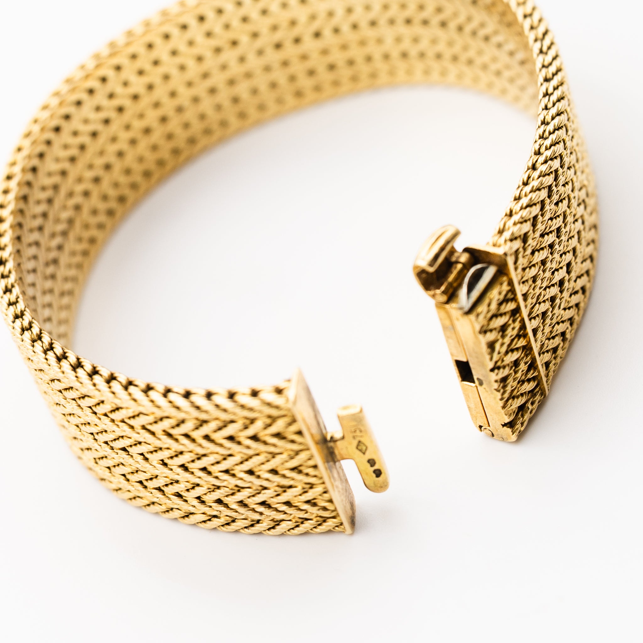 Bracelet GEORGES LENFANT cuff in yellow gold