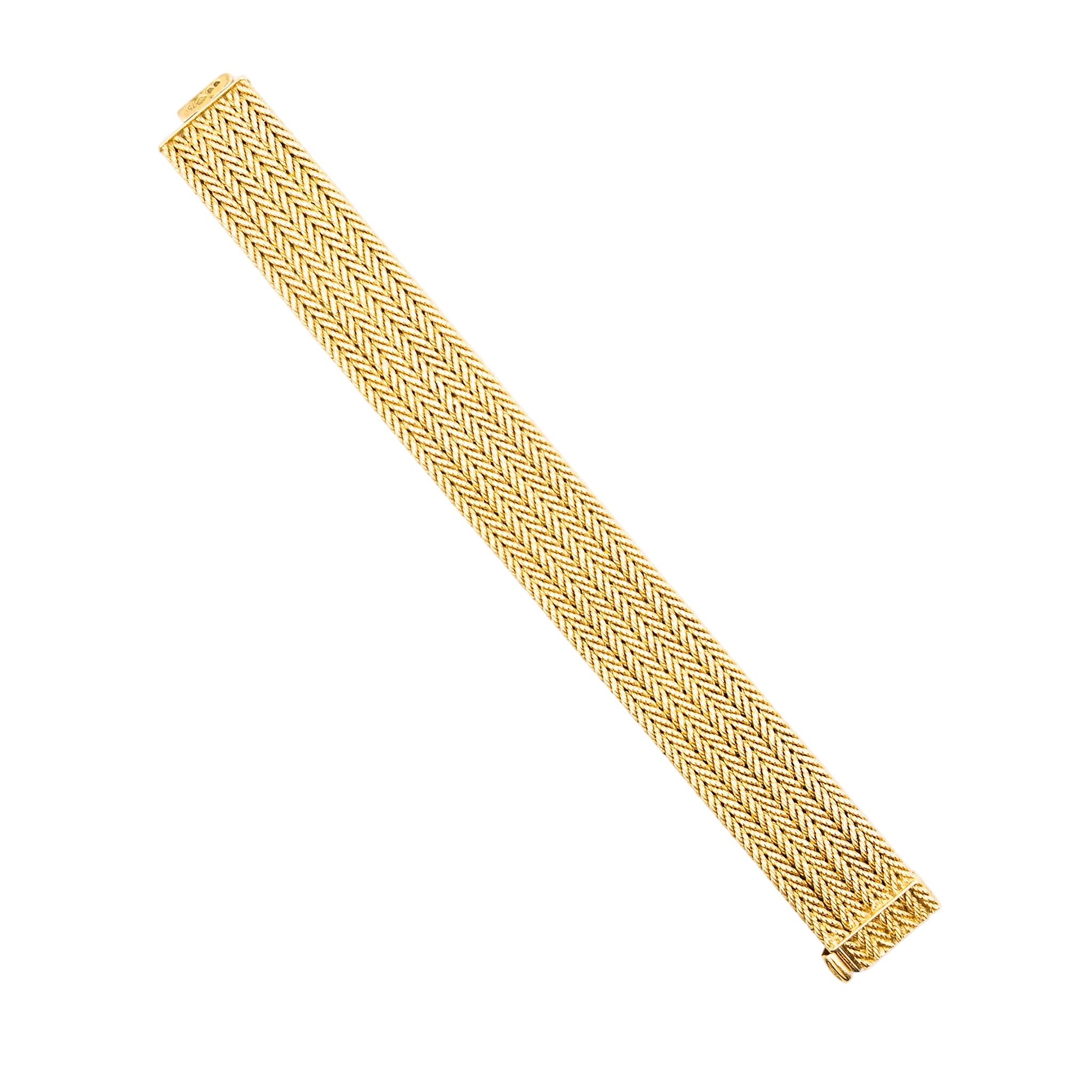 Bracelet GEORGES LENFANT cuff in yellow gold