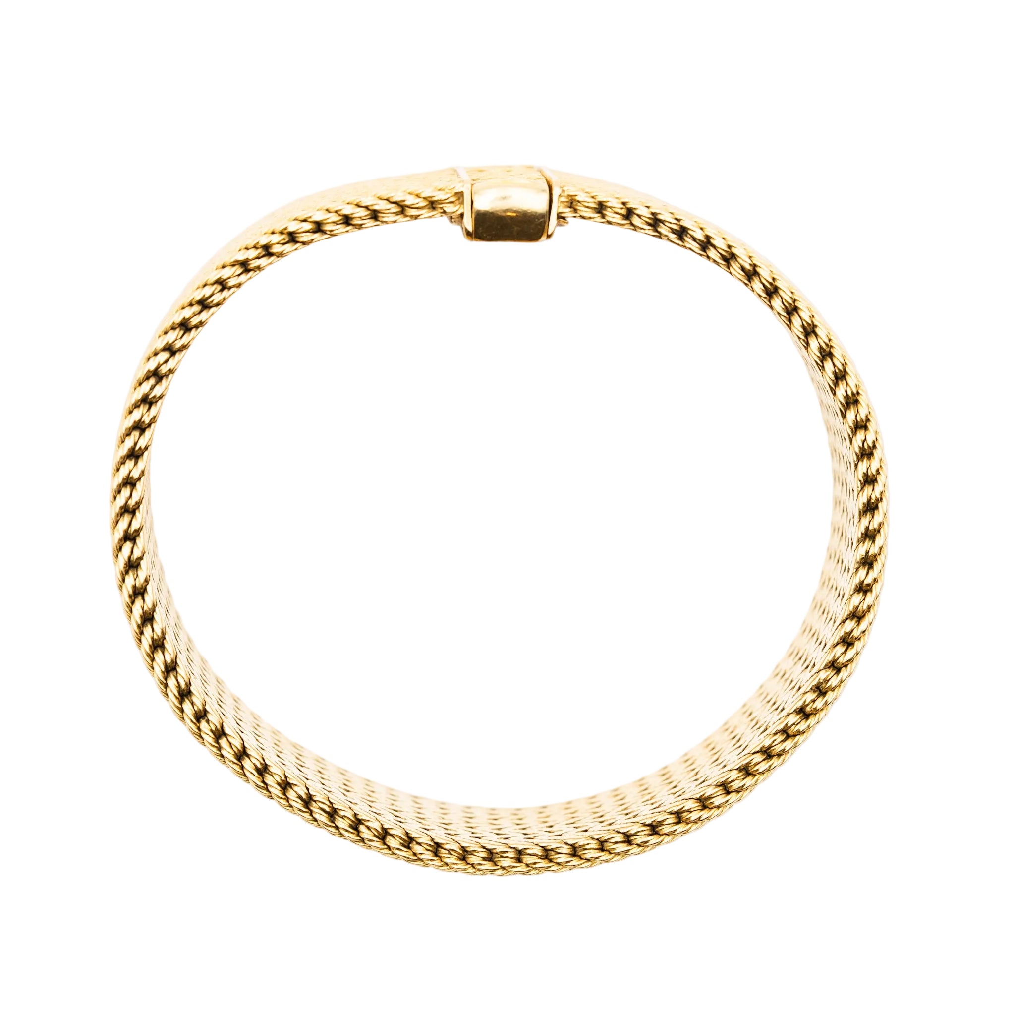 Bracelet GEORGES LENFANT cuff in yellow gold
