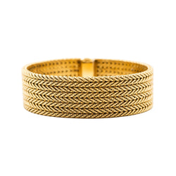 Bracelet GEORGES LENFANT cuff in yellow gold