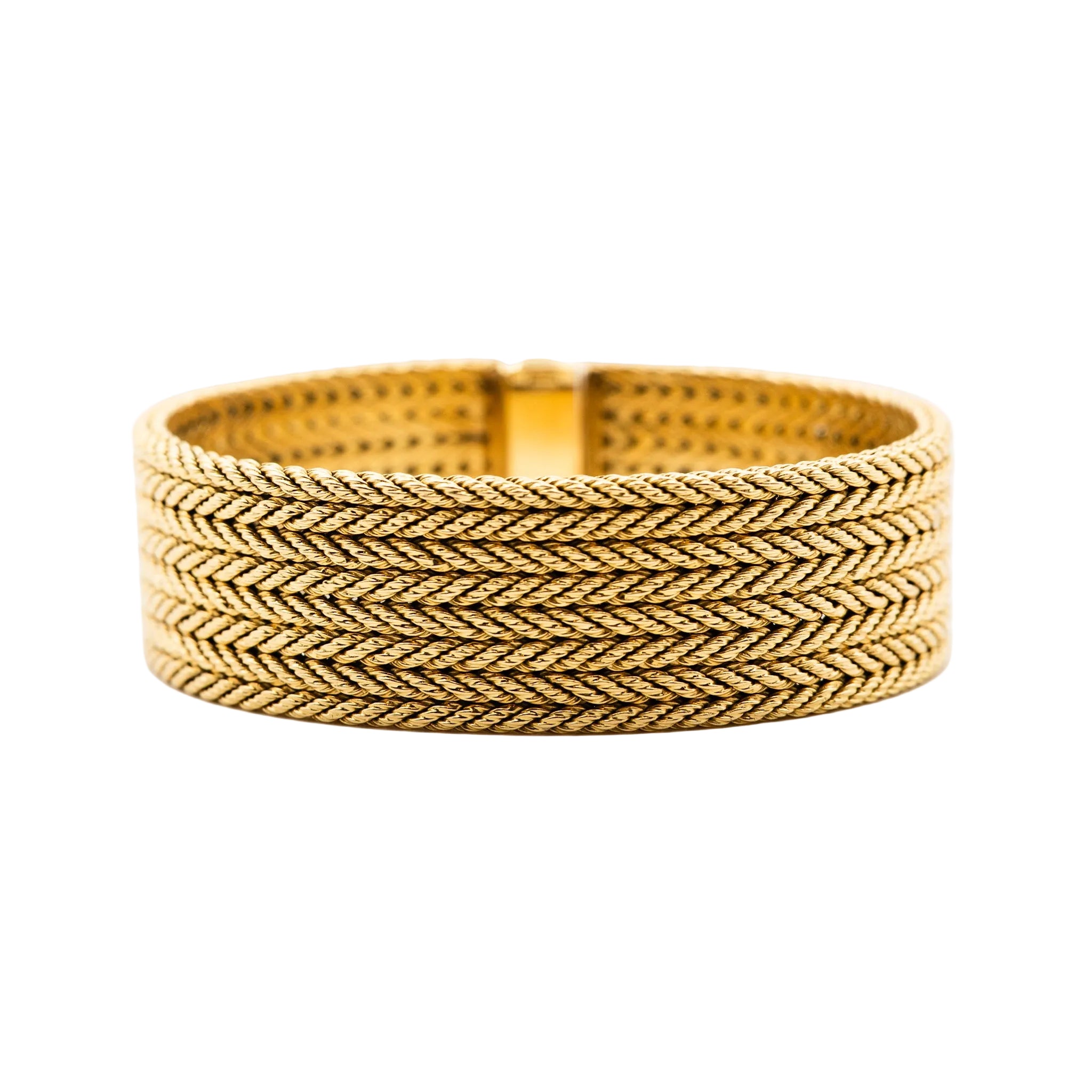 Bracelet GEORGES LENFANT cuff in yellow gold