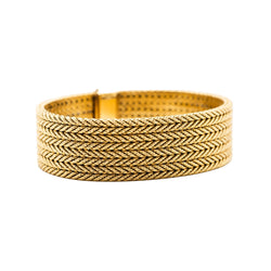 Bracelet GEORGES LENFANT cuff in yellow gold