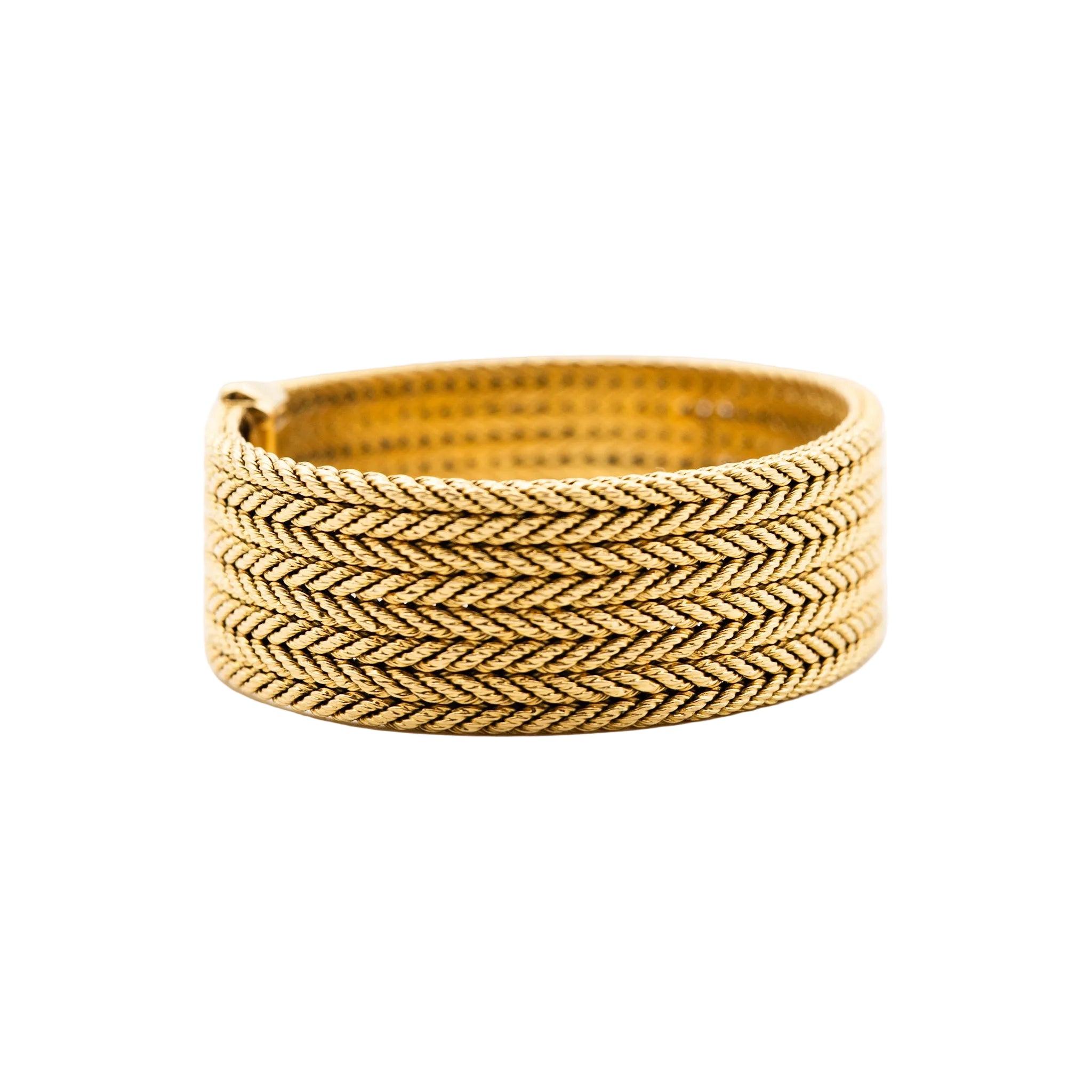 Bracelet GEORGES LENFANT cuff in yellow gold