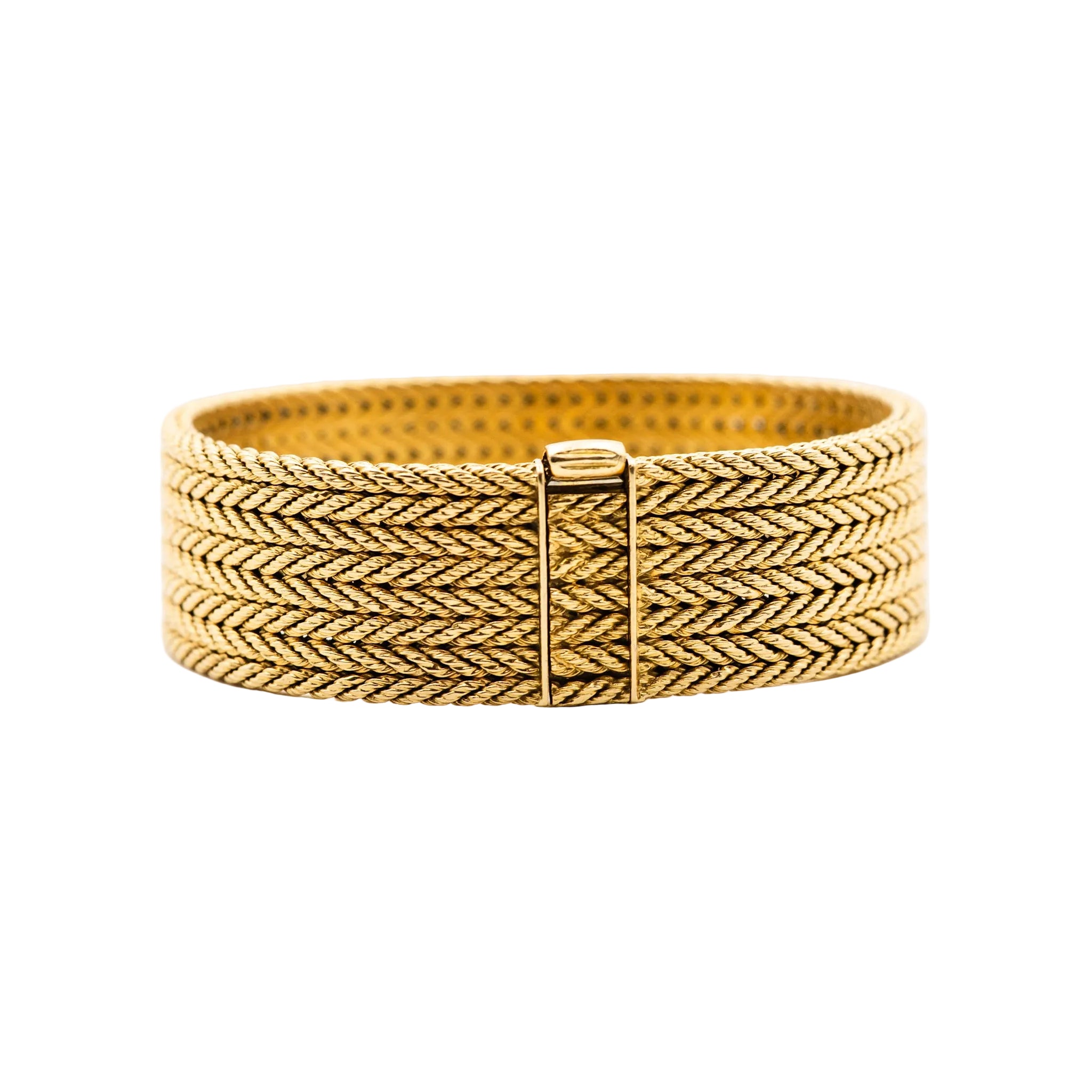 Bracelet GEORGES LENFANT cuff in yellow gold