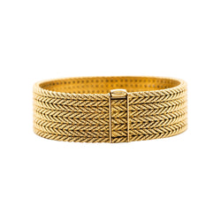 Bracelet GEORGES LENFANT cuff in yellow gold