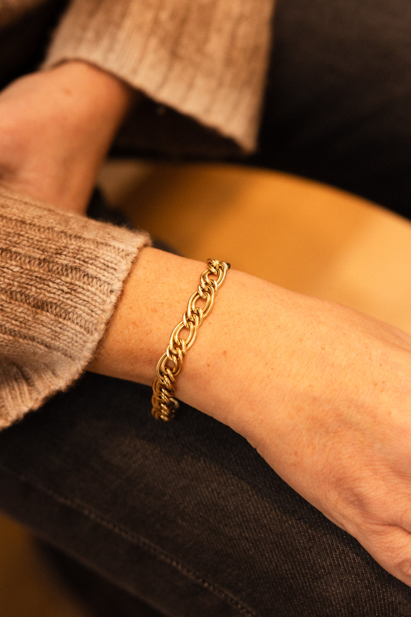 Bracelet Mesh in yellow gold