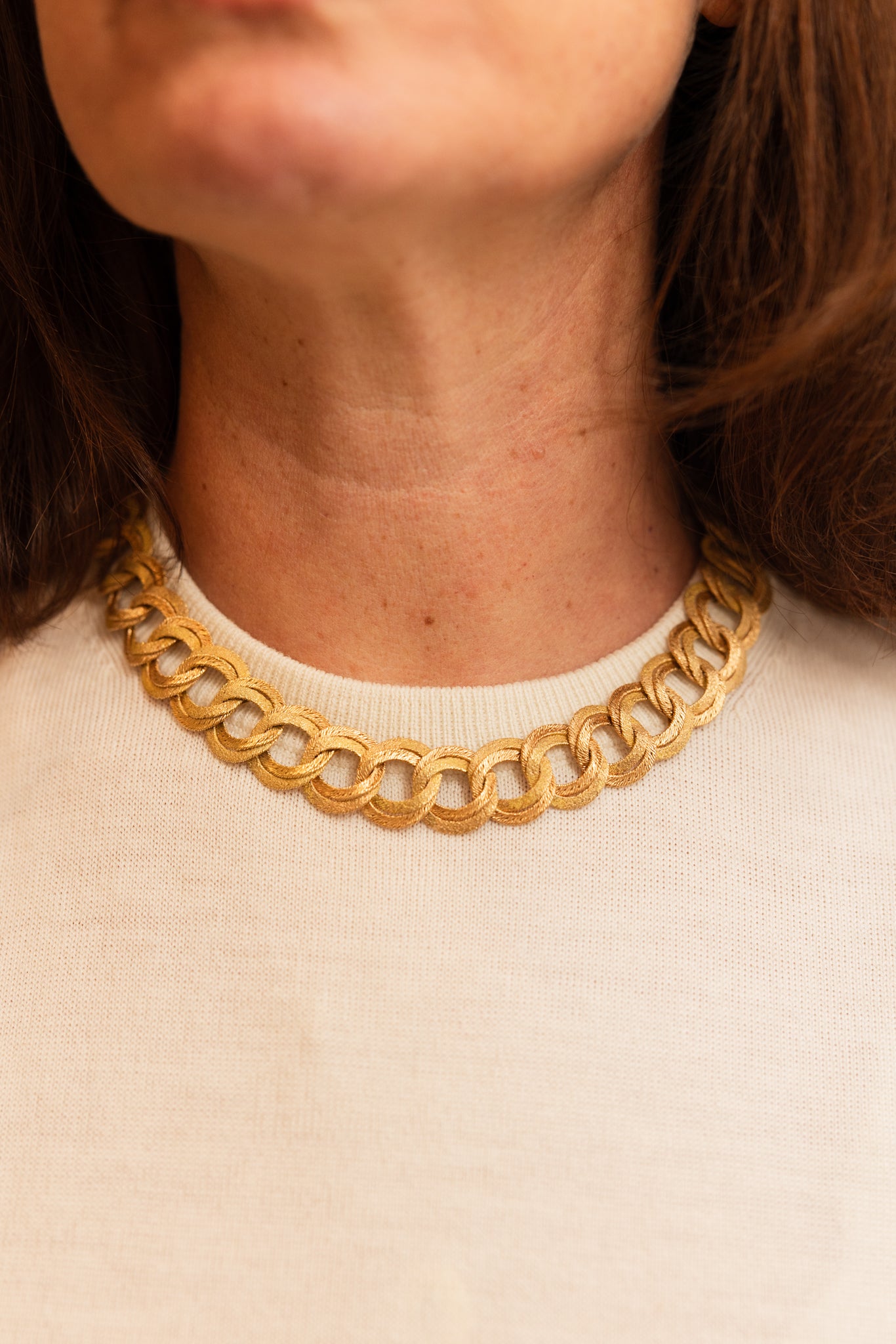 Necklace GEORGES LENFANT Vintage in yellow gold