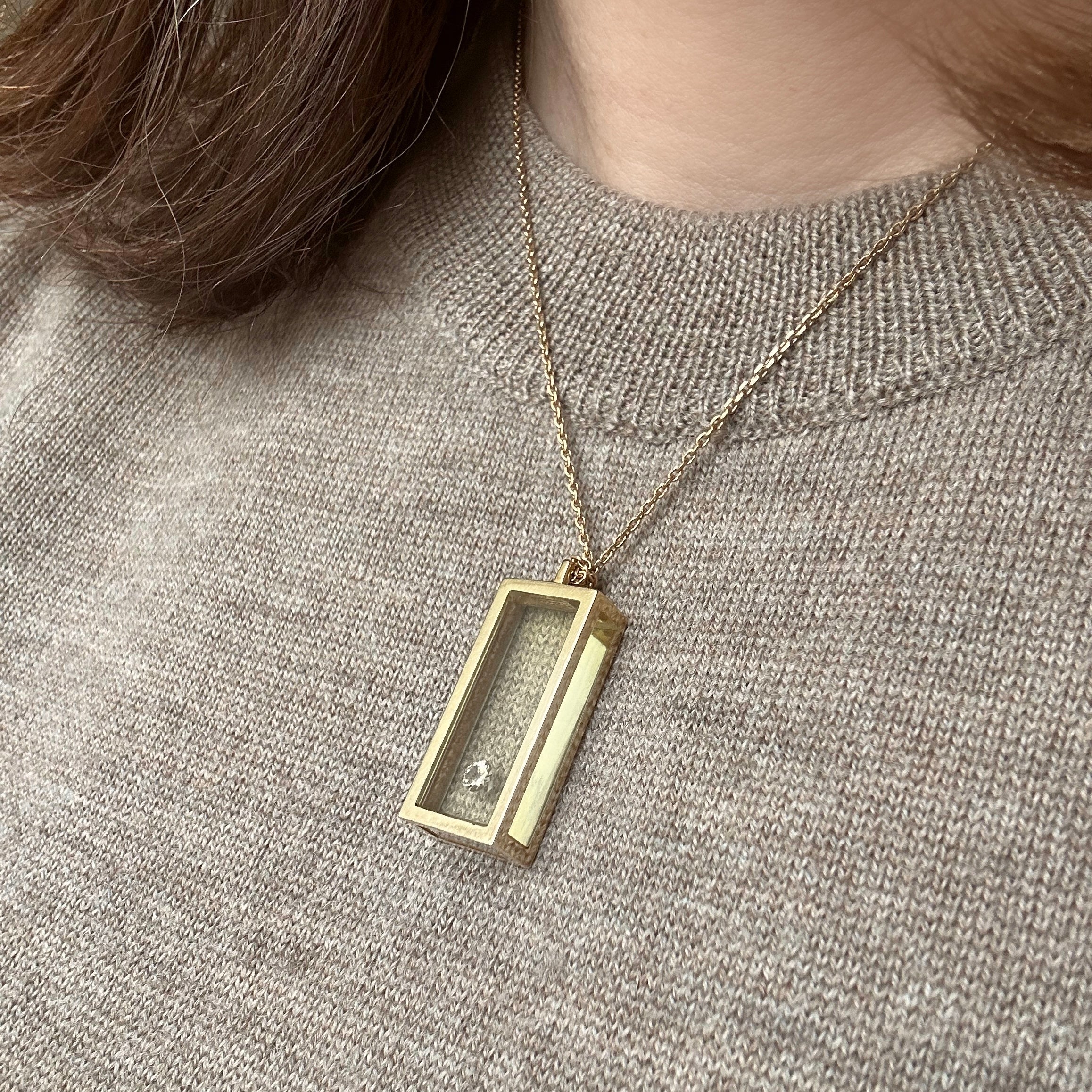 Necklace "Morabito "rectangle