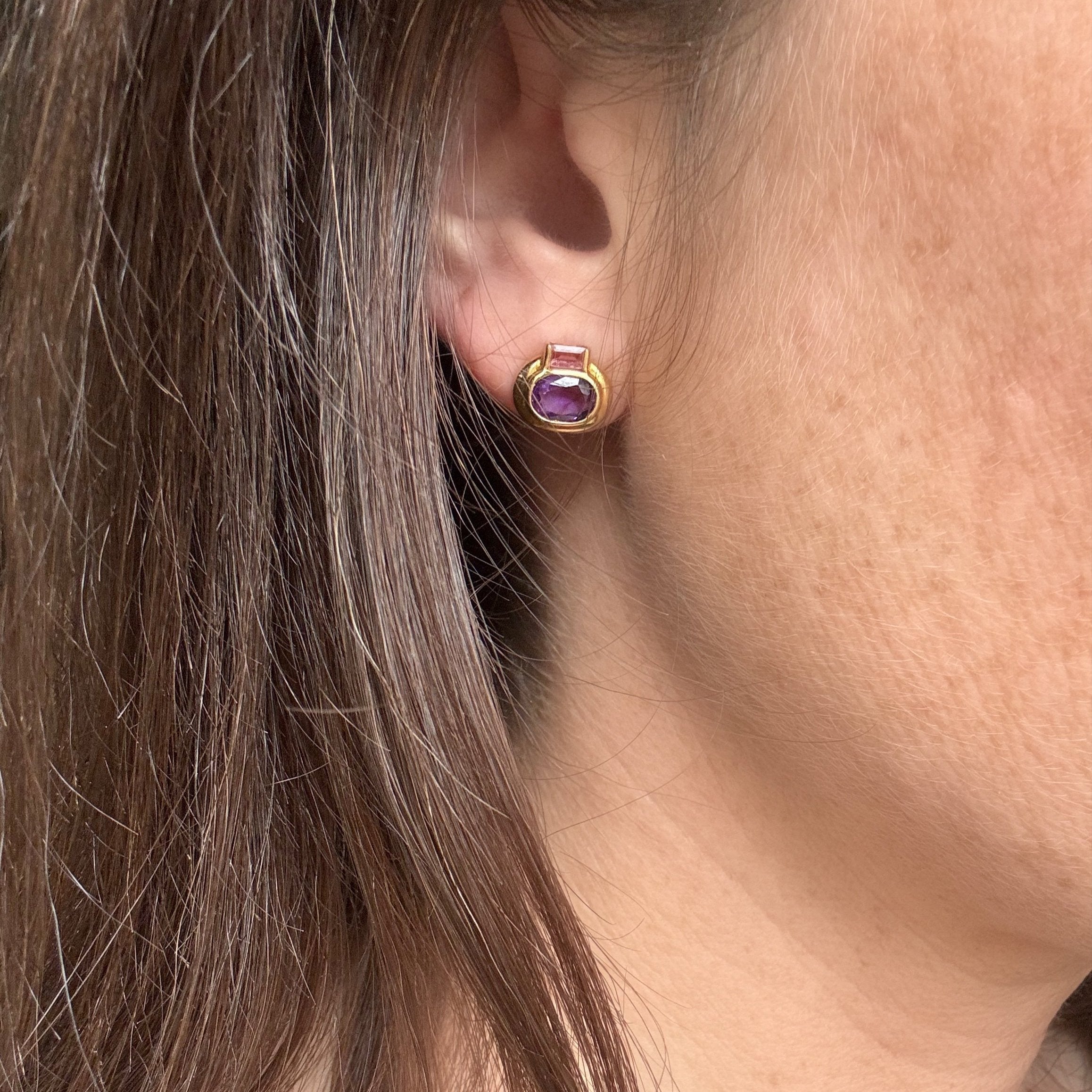 Boucles d’oreilles améthystes