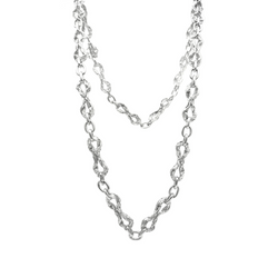 Long necklace GILBERT ALBERT in Silver