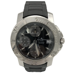 BAUME & MERCIER "Capeland" Watch in Steel and Rubber