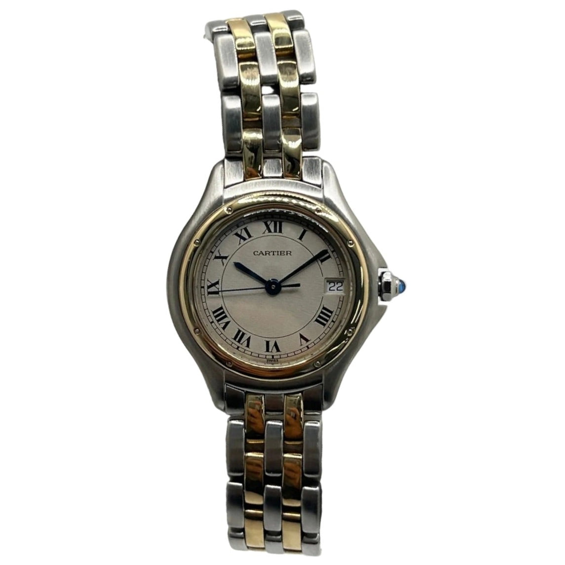 CARTIER "Cougar" Watch in Yellow Gold and Stainless Steel