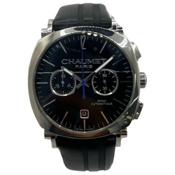 CHAUMET "Dandy" Watch in Steel and Leather