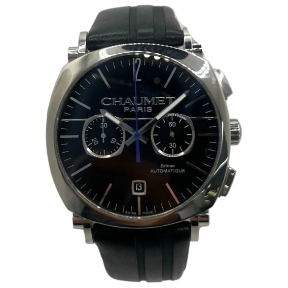 CHAUMET "Dandy" Watch in Steel and Leather