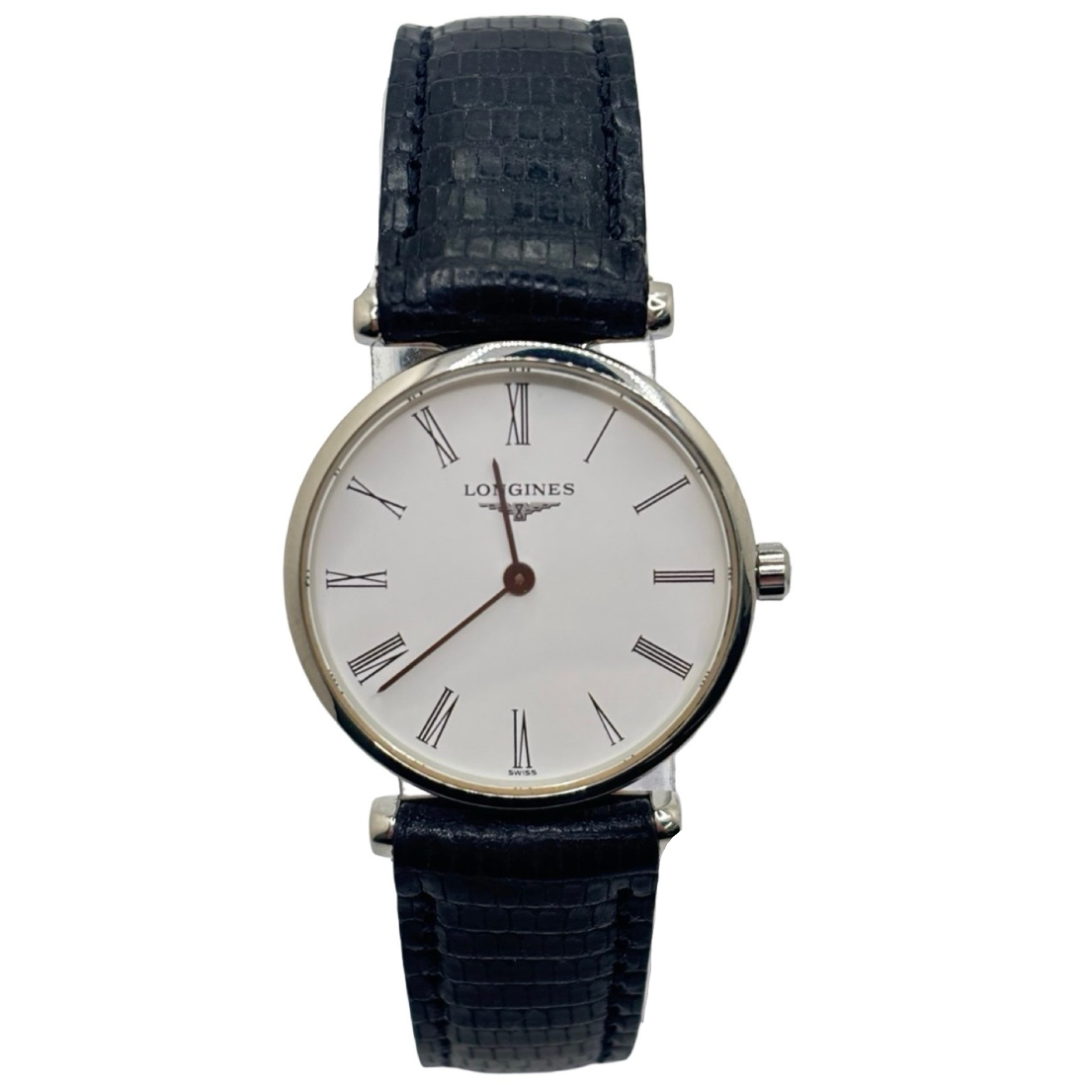 LONGINES "La Grande Classique" Watch in Stainless Steel and Leather