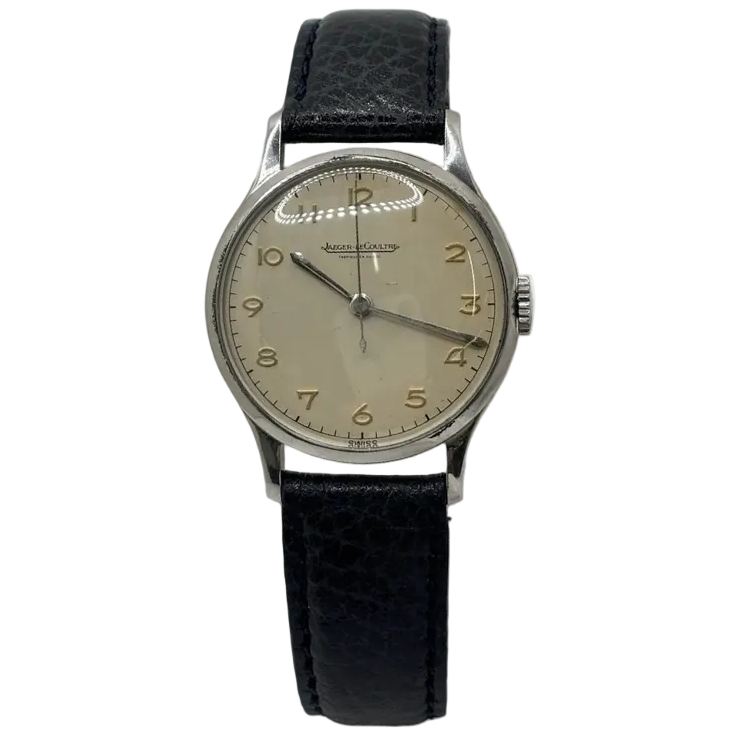 JAEGER-LECOULTRE Watch in Steel and Leather