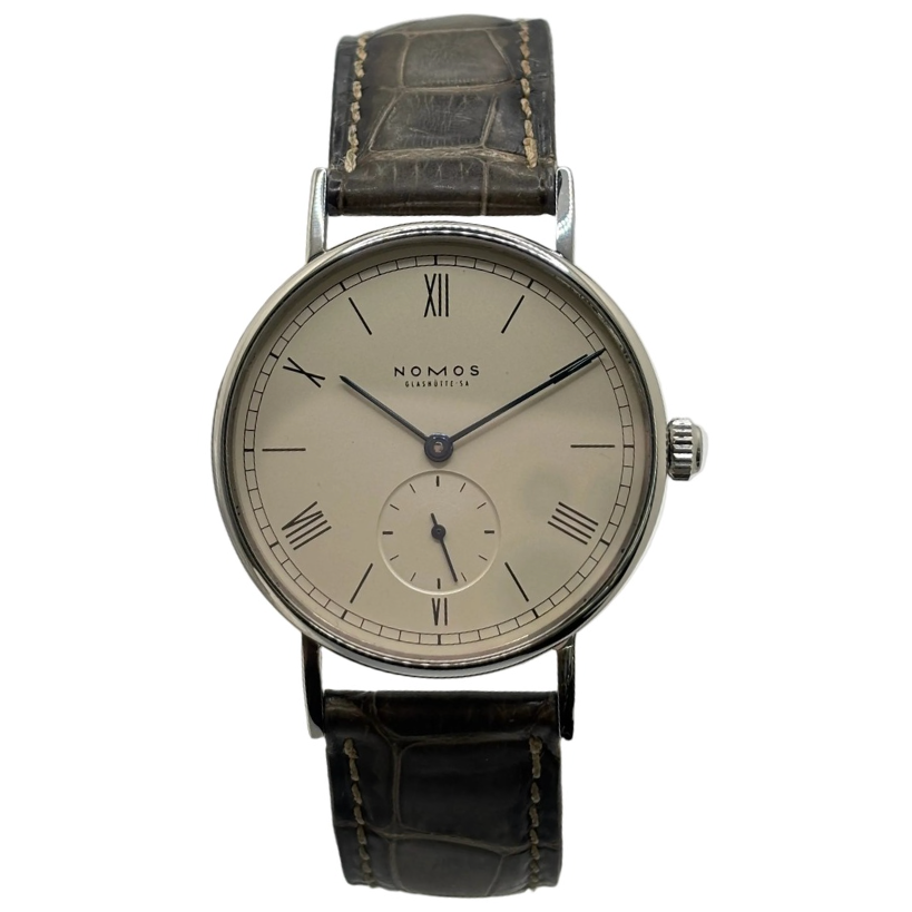 NOMOS Watch in Steel and Leather