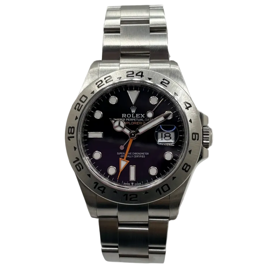 ROLEX "Explorer" Watch in Steel